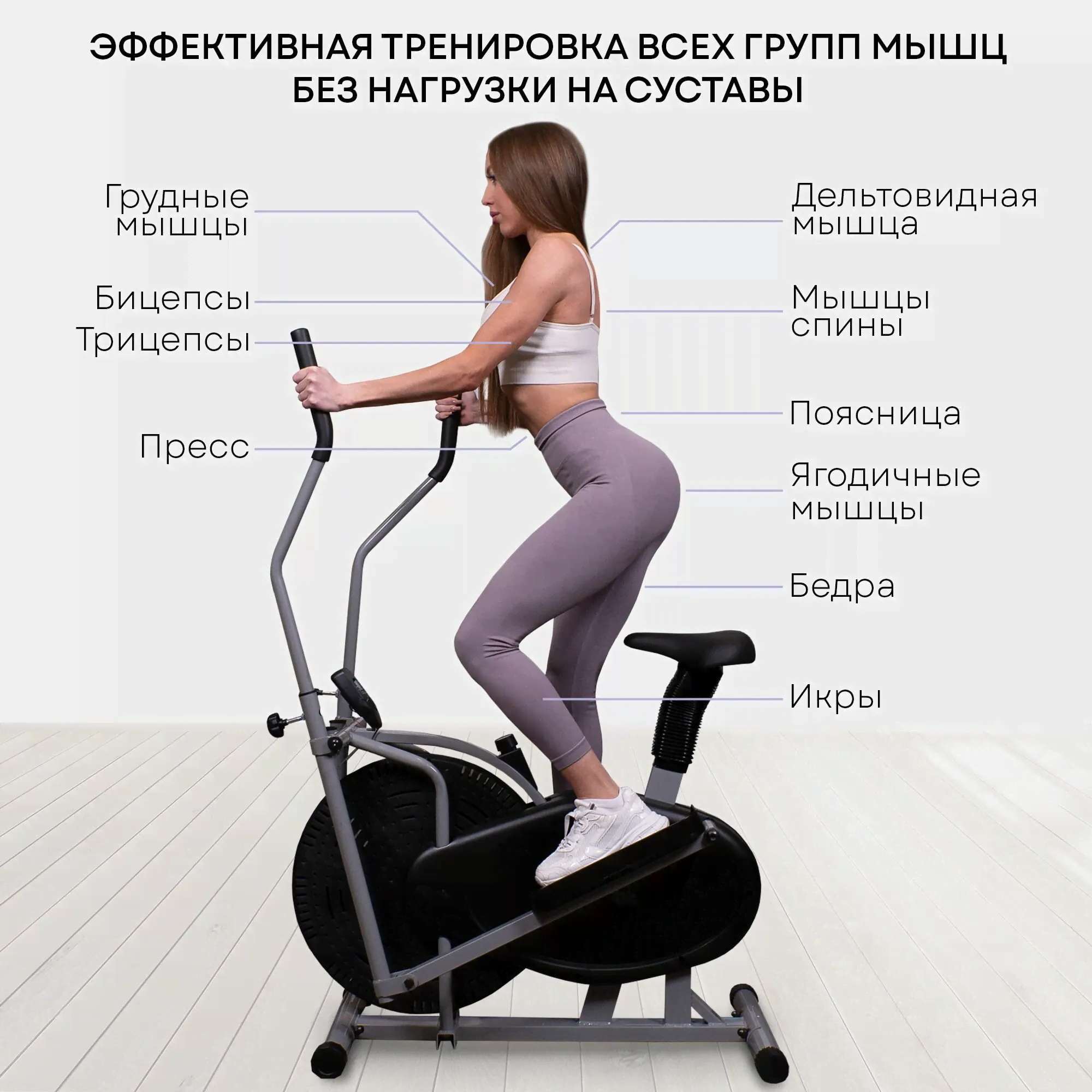 PLANTA Эллиптический тренажер для дома FD-Е700 с сидением