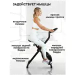 Складной велотренажер для дома PLANTA FD-BIKE-005, тренажер для похудения, мини велотренажер-2